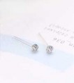 AD013  ♥超迷你小點♥璀璨閃閃♥矽膠防敏耳針[0.2cm]